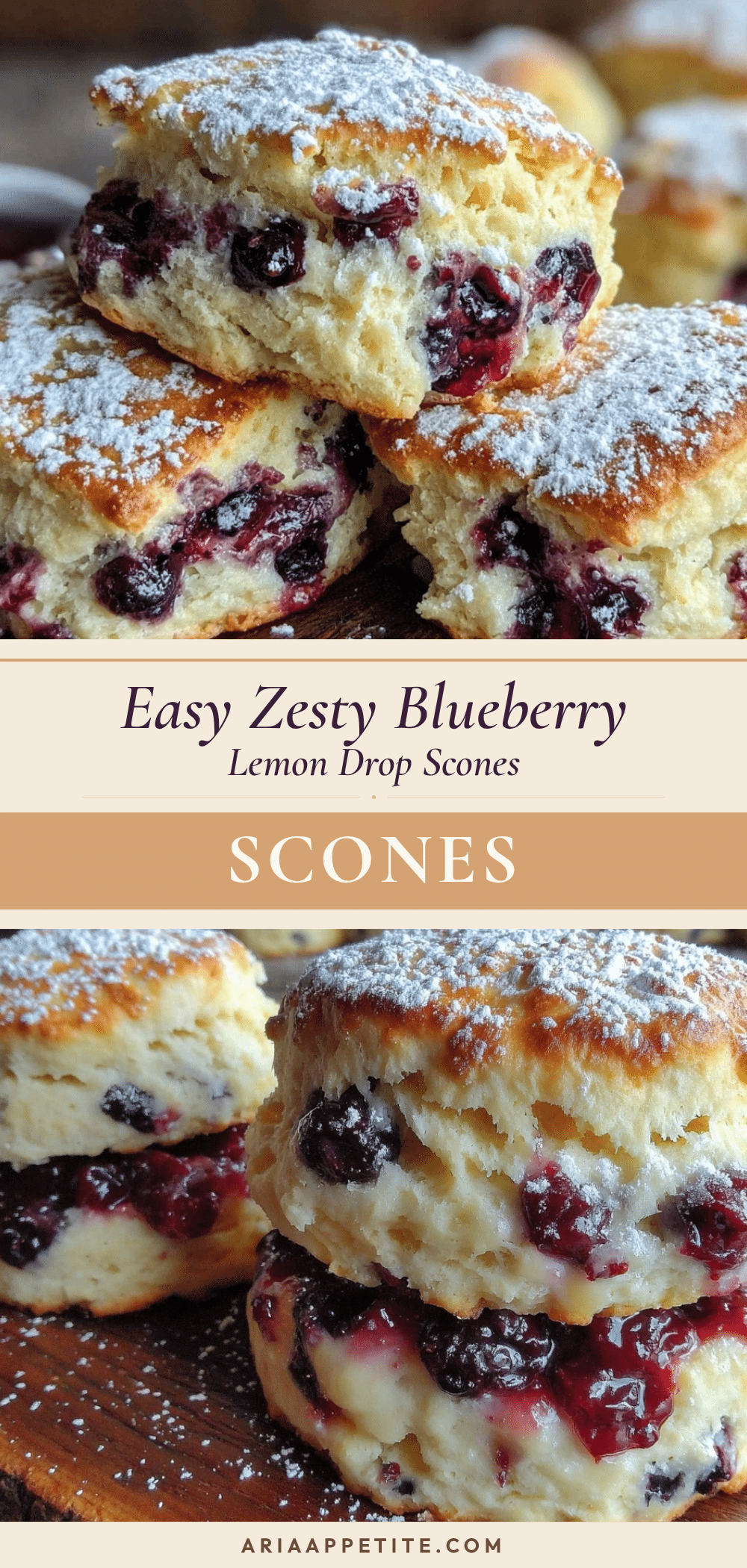blueberry lemon drop scones recipe