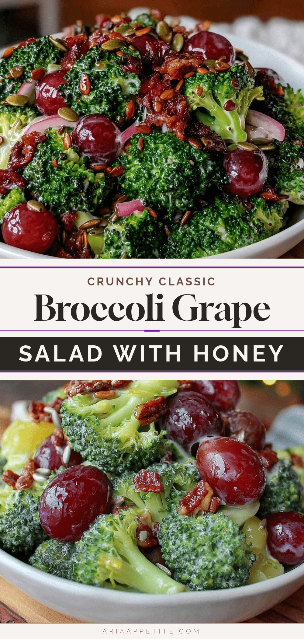 broccoli grape sunflower seed salad recipe