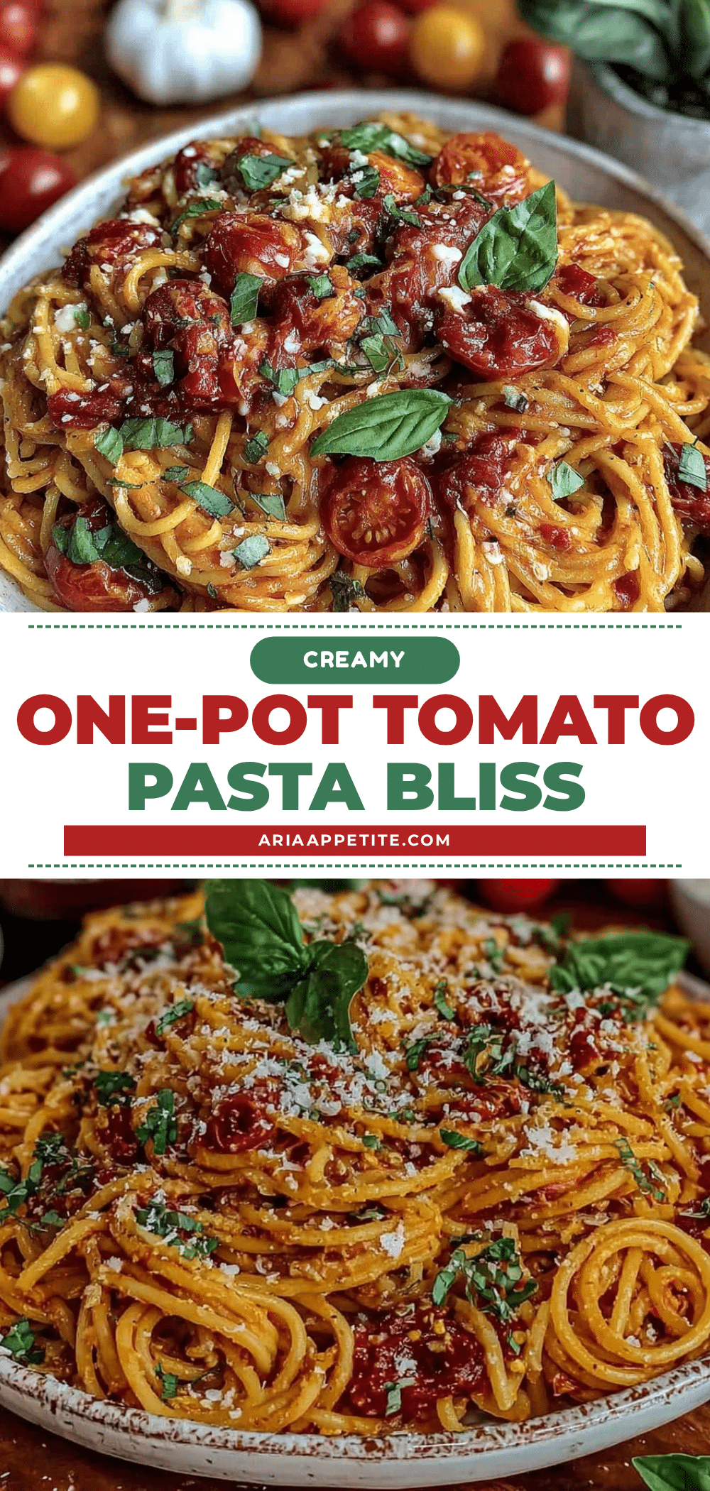 Creamy No-Drain One-Pot Tomato Pasta recipe