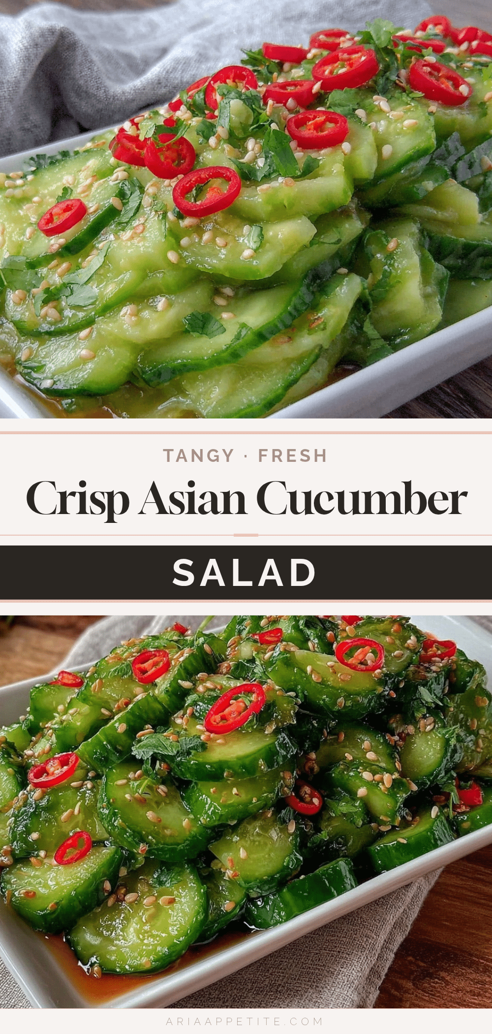 crisp asian cucumber salad recipe