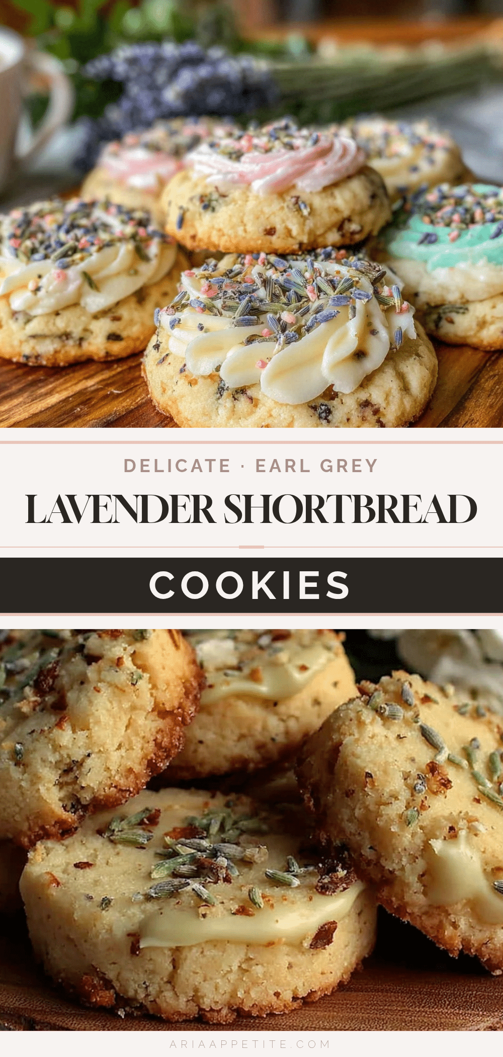 Earl Grey Lavender Shortbread Cookies recipe