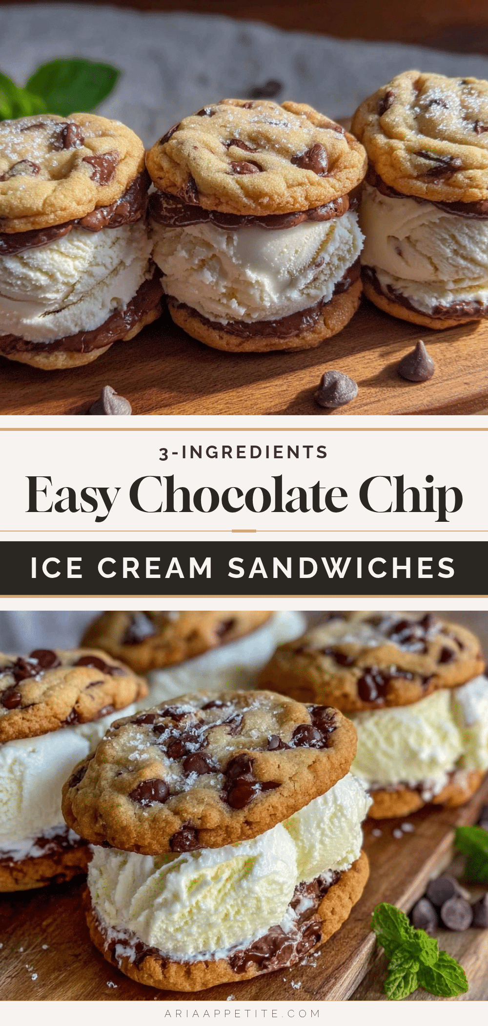 easy 3-ingredient ice cream sandwiches recipe