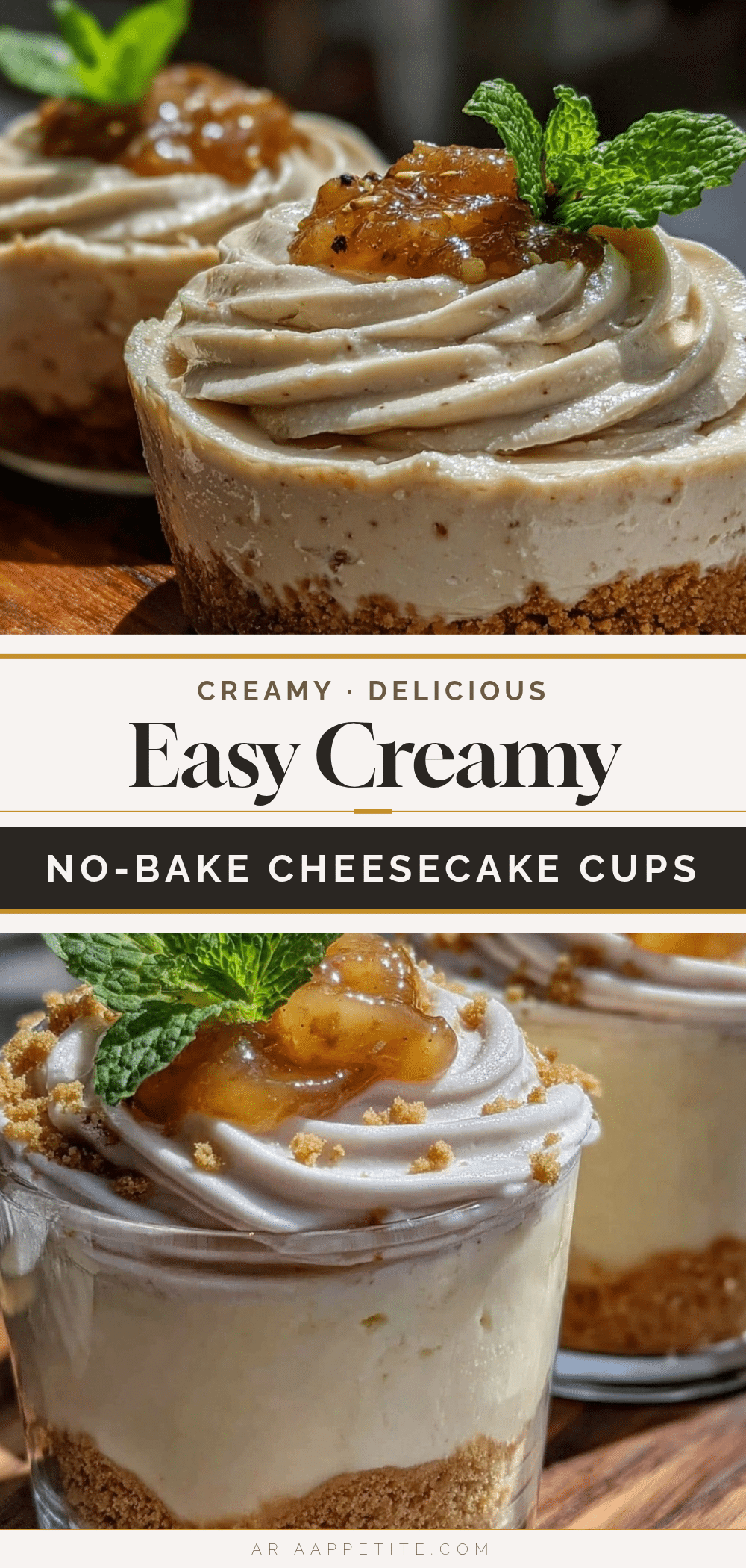 easy 5-ingredient no-bake cheesecake in a cup recipe