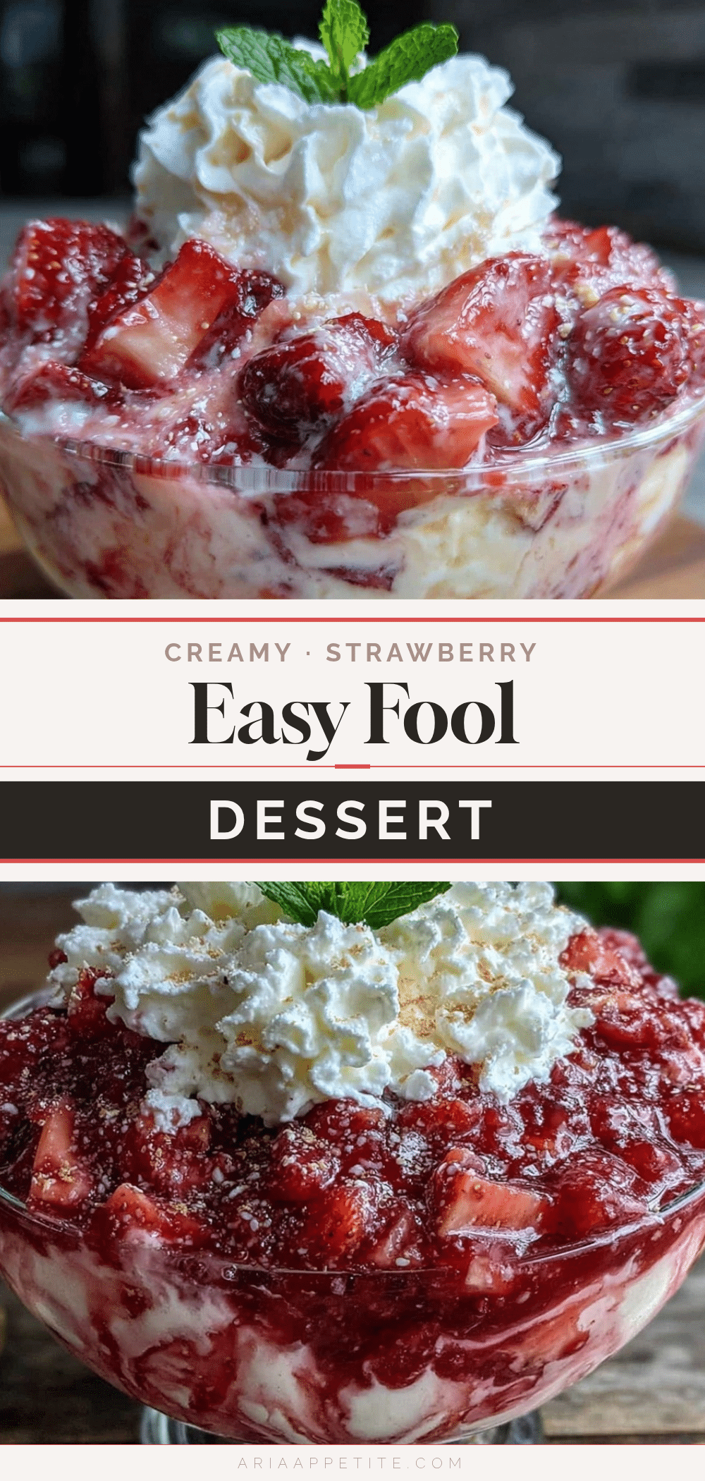 easy creamy strawberry rhubarb fool recipe