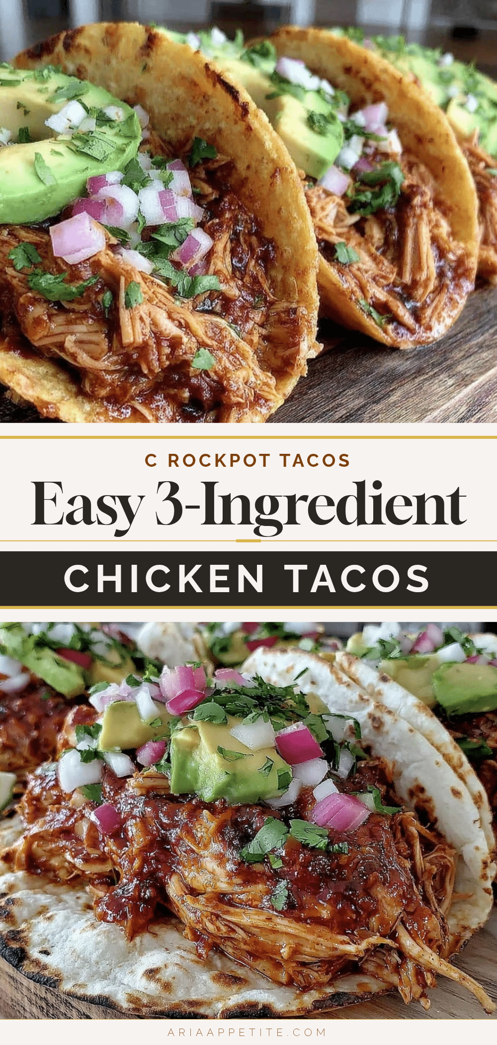 easy crockpot chicken tacos recipe