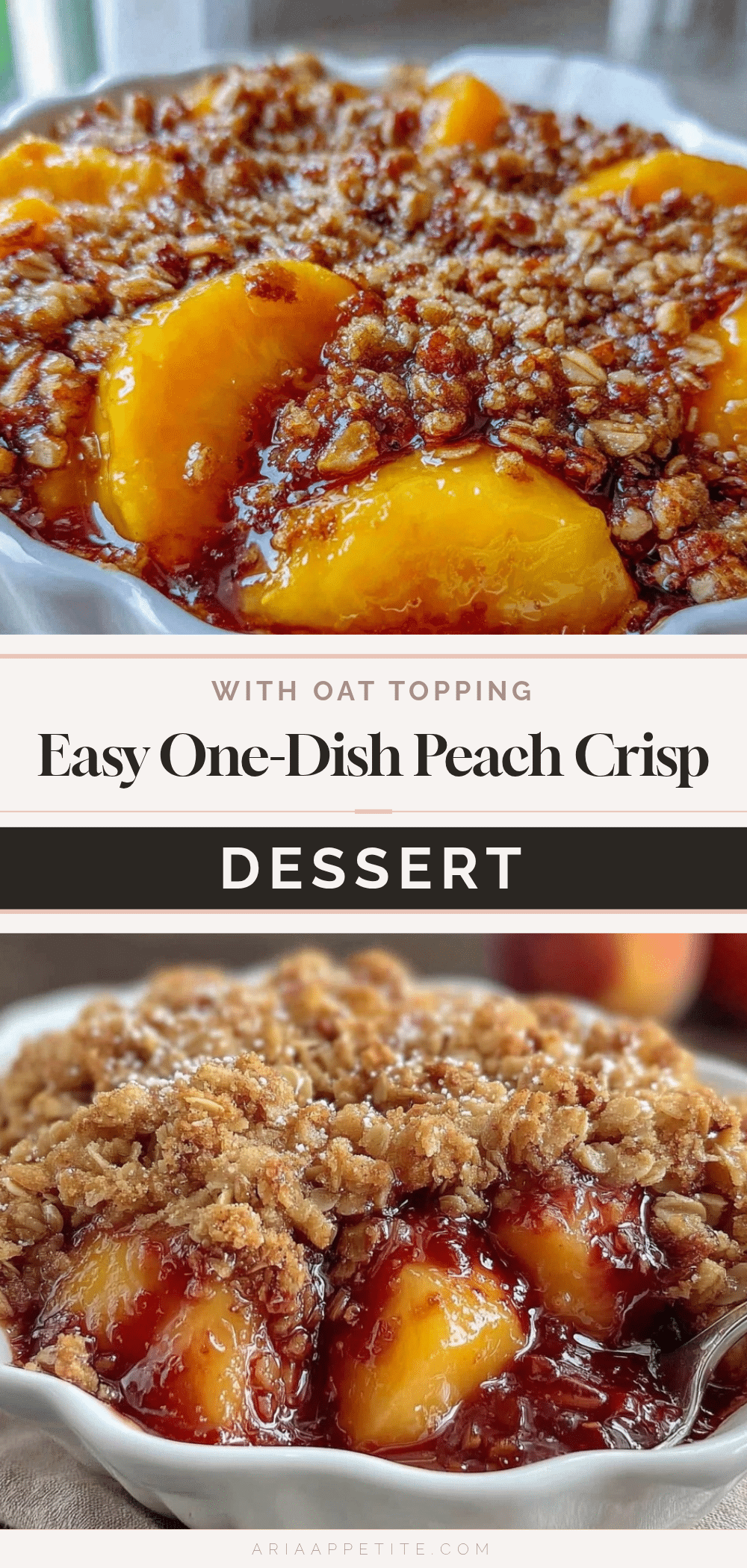 easy dump peach crisp recipe