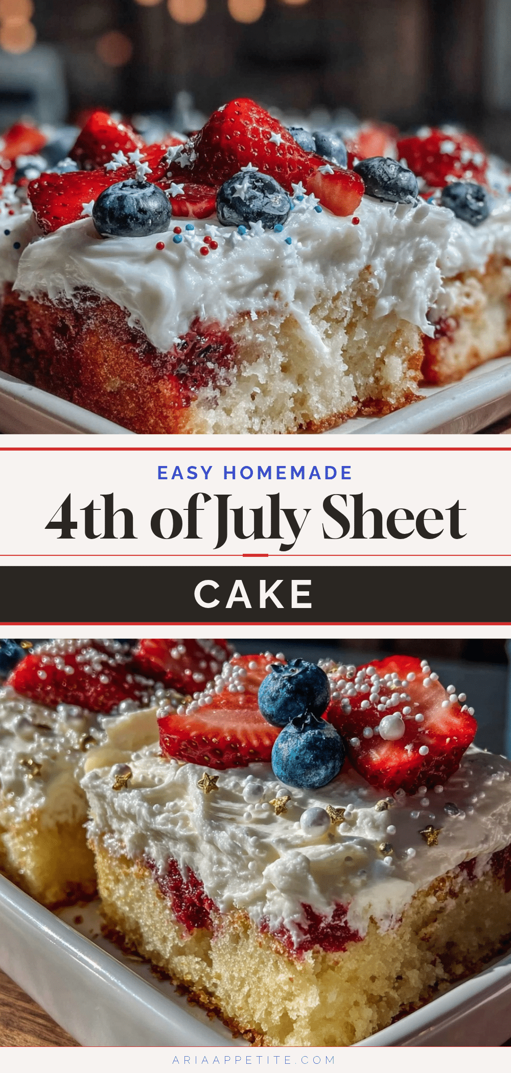easy last minute 4th of july sheet cake recipe recipe