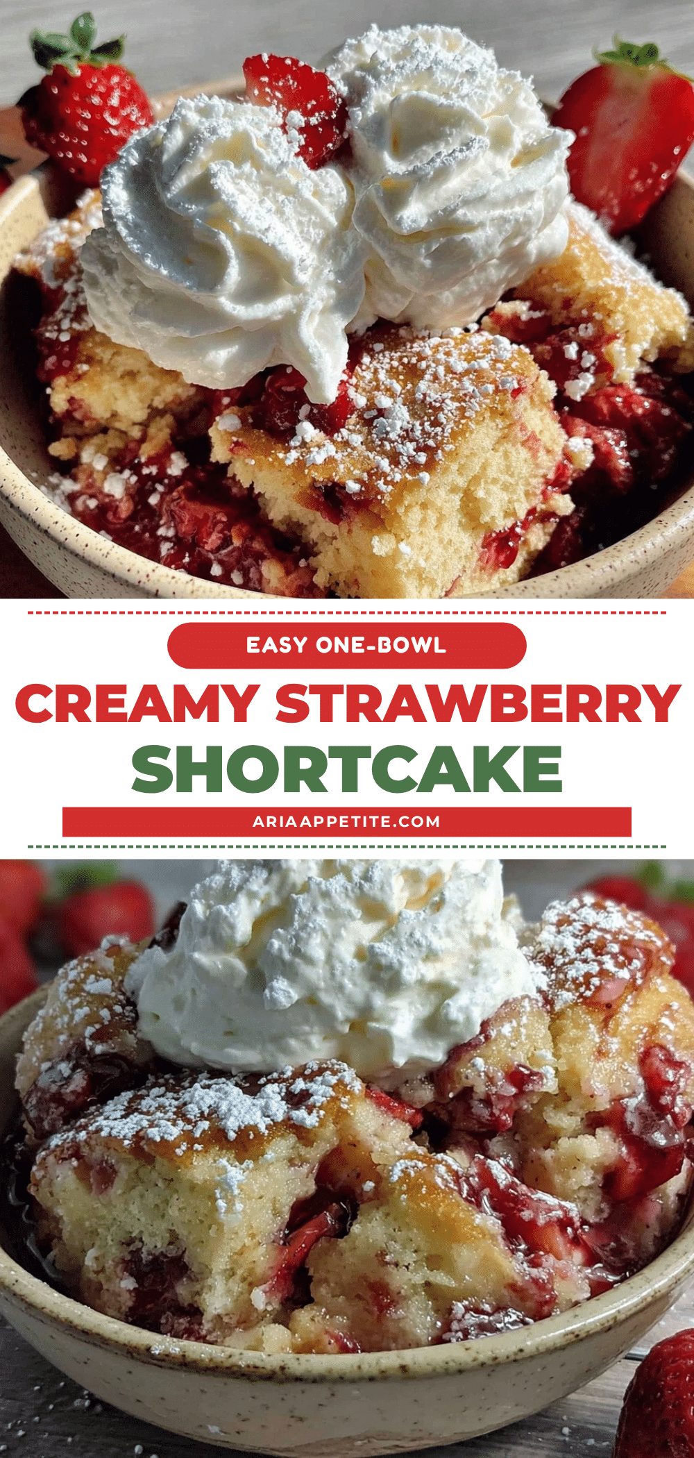 Easy One-Bowl Strawberry Shortcake Dump Cake recipe