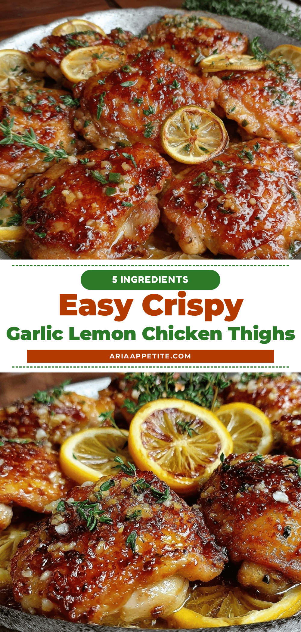 easy one-pan garlic lemon chicken thighs recipe