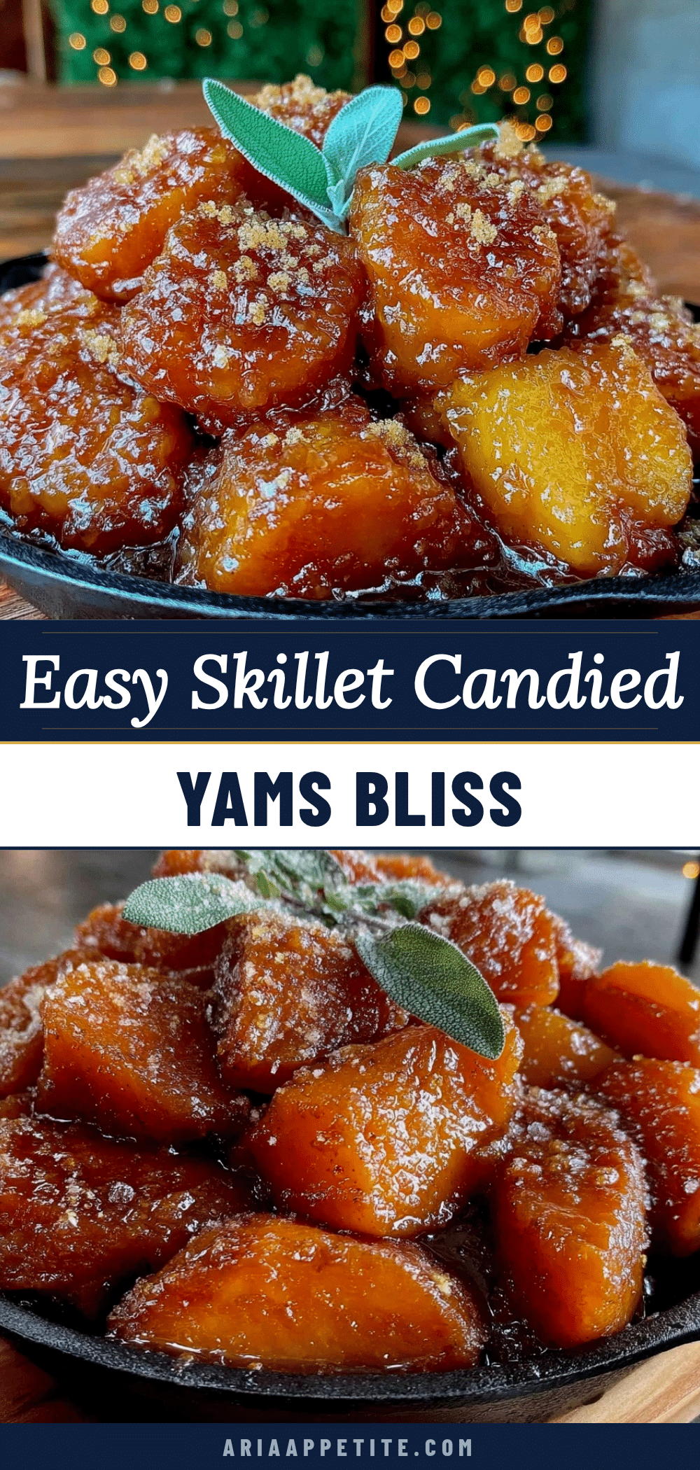 easy skillet candied yams recipe