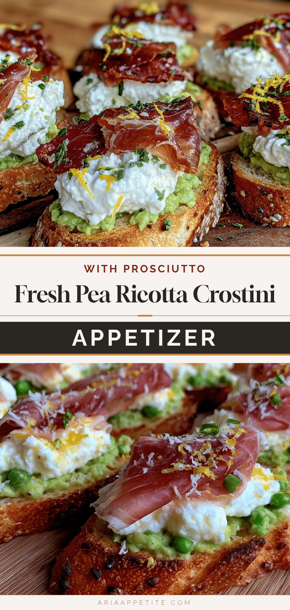 fresh pea and ricotta crostini recipe