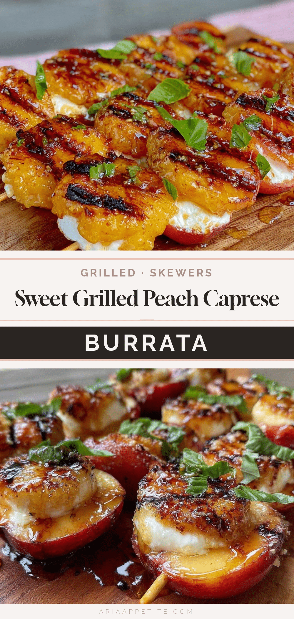 grilled peach caprese skewers recipe
