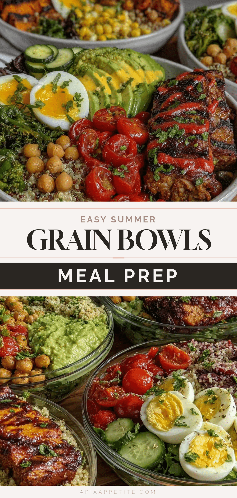 healthy summer meal prep grain bowls recipe