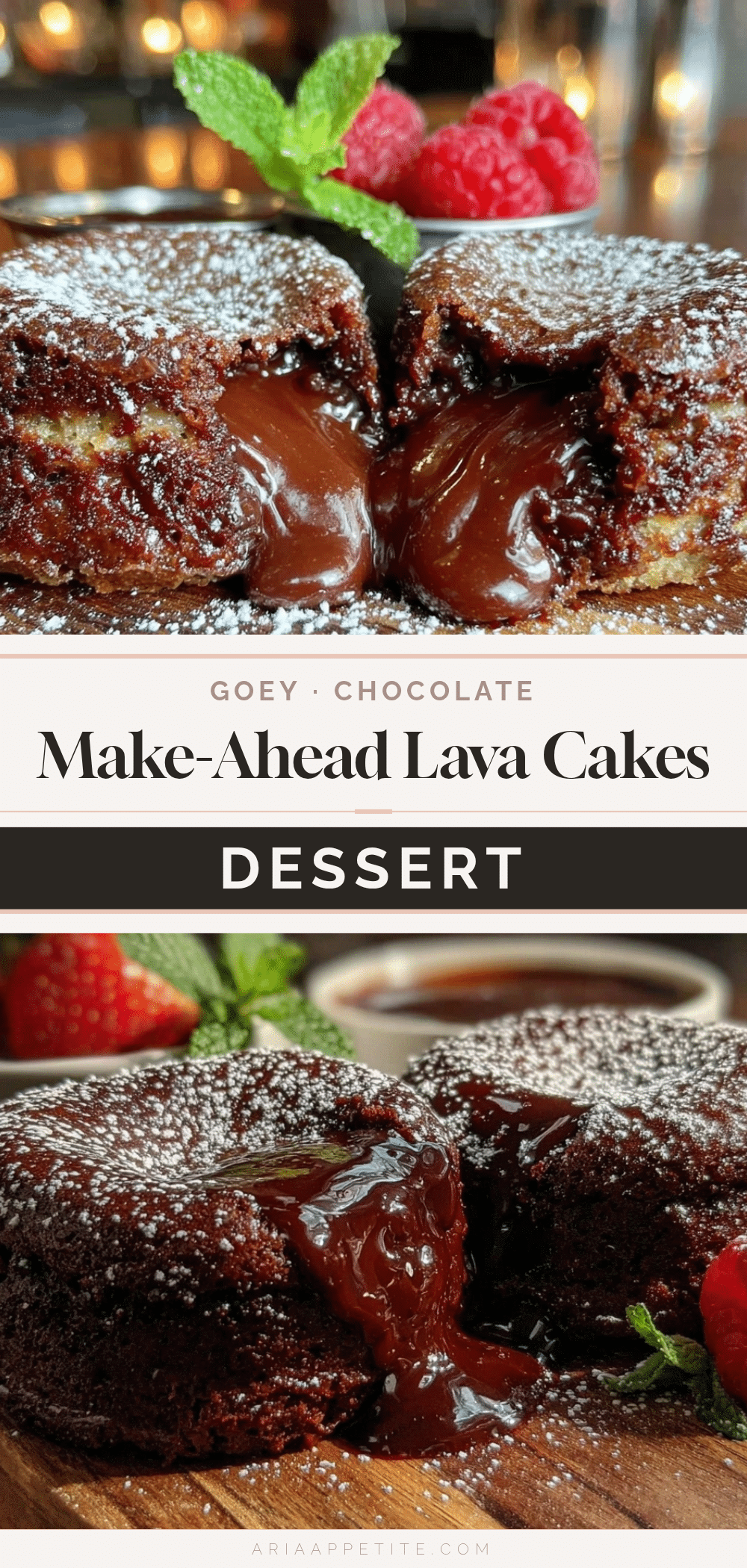 make-ahead chocolate lava cakes recipe