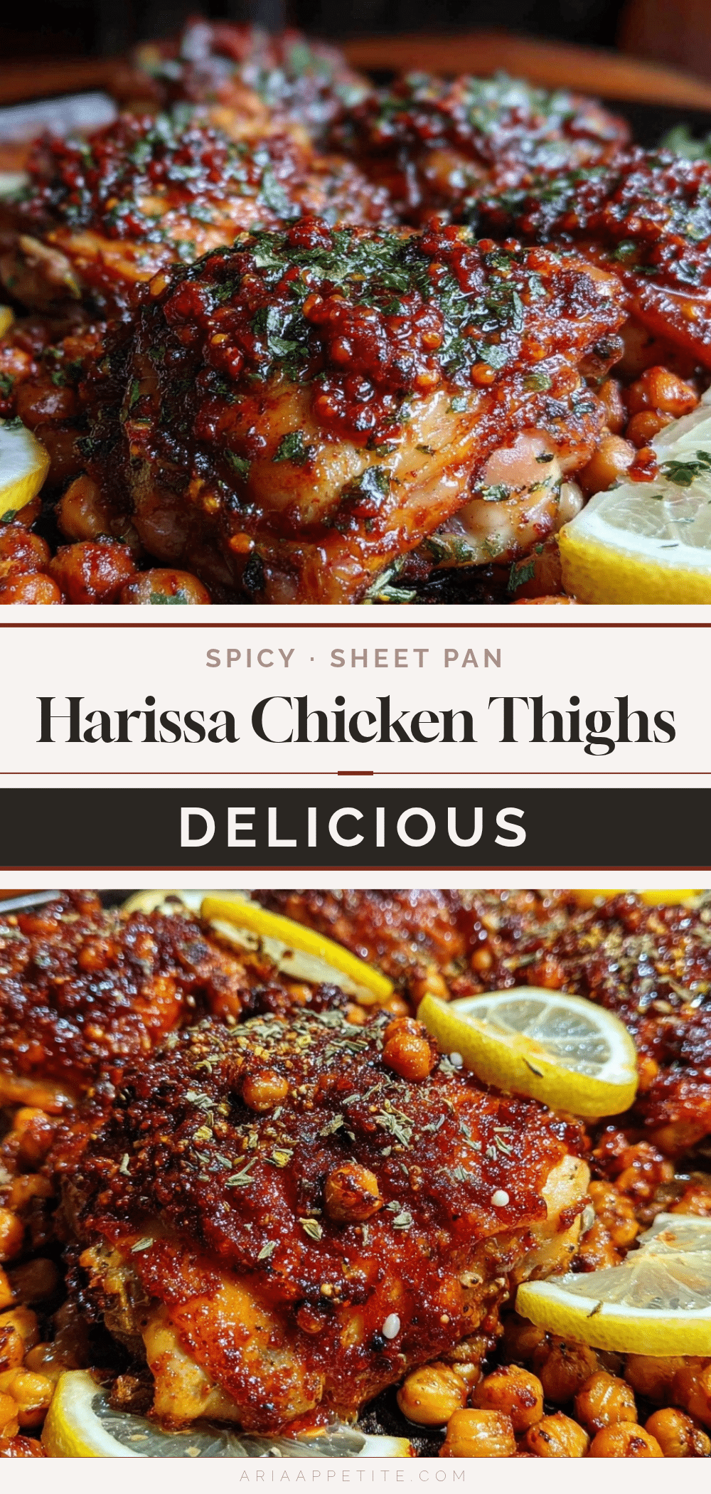 sheet pan harissa chicken thighs recipe