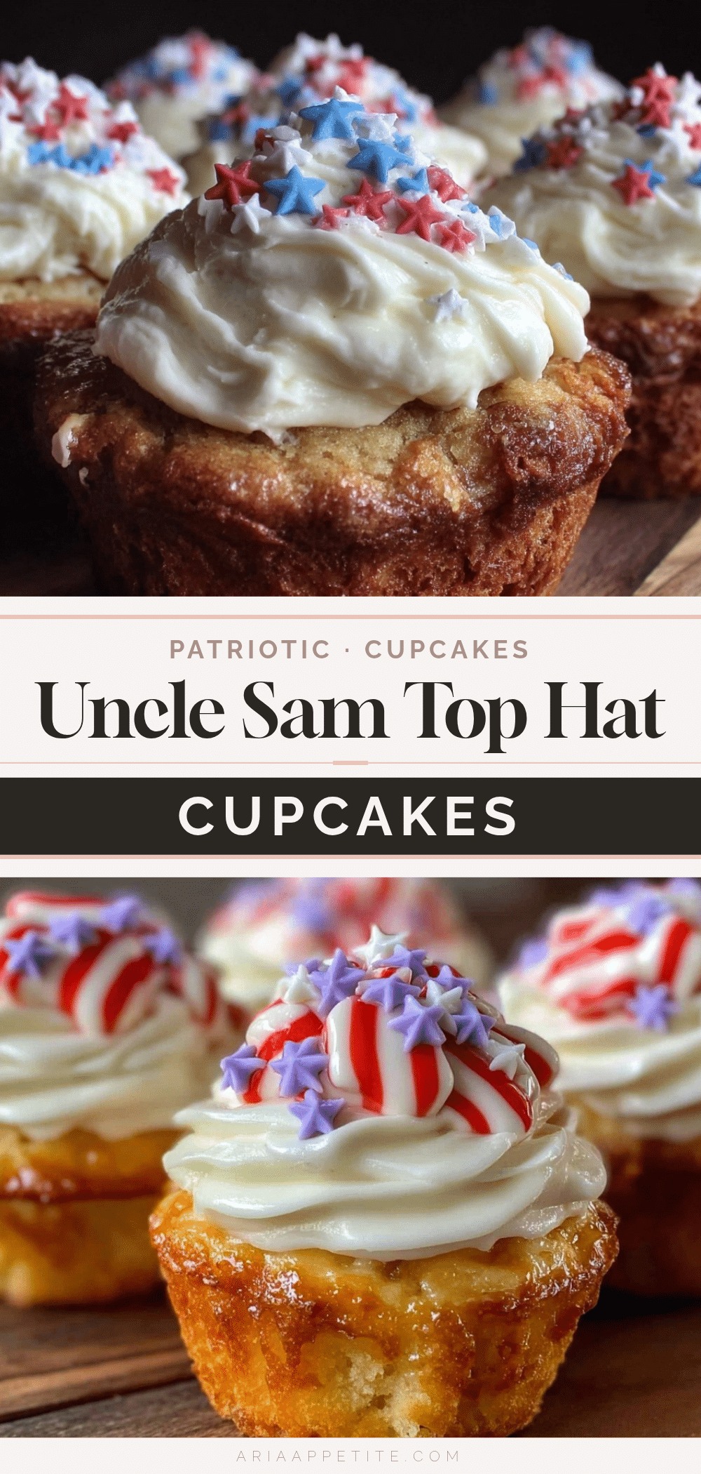 Uncle Sam Top Hat Cupcakes recipe