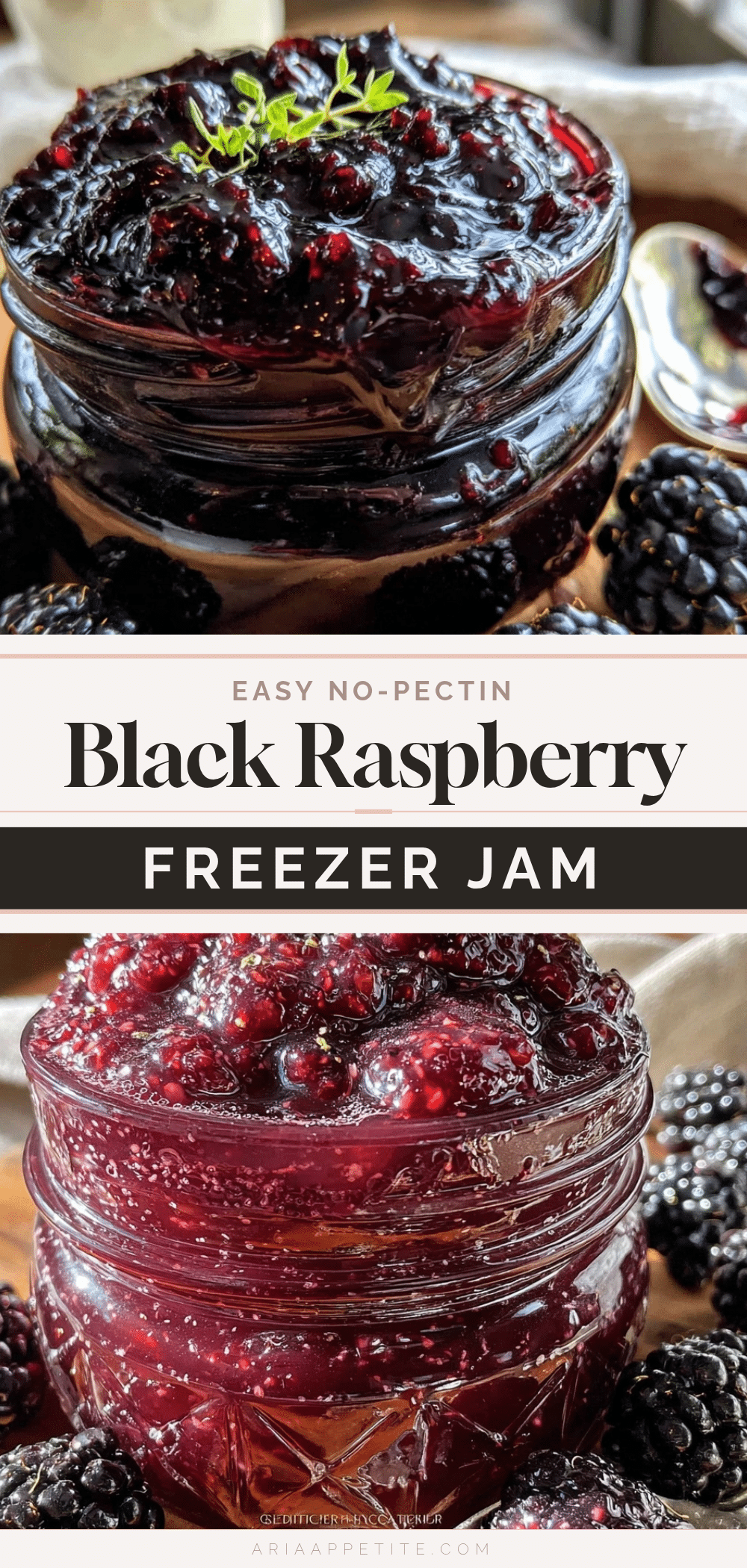 black raspberry freezer jam recipe