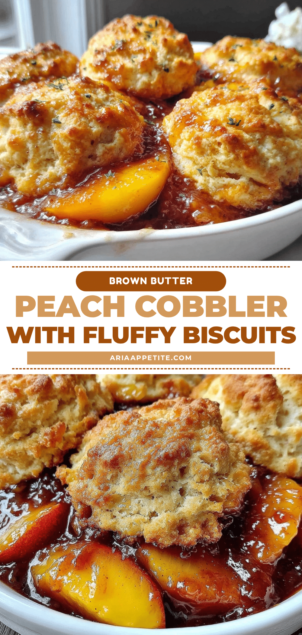 brown butter peach cobbler recipe
