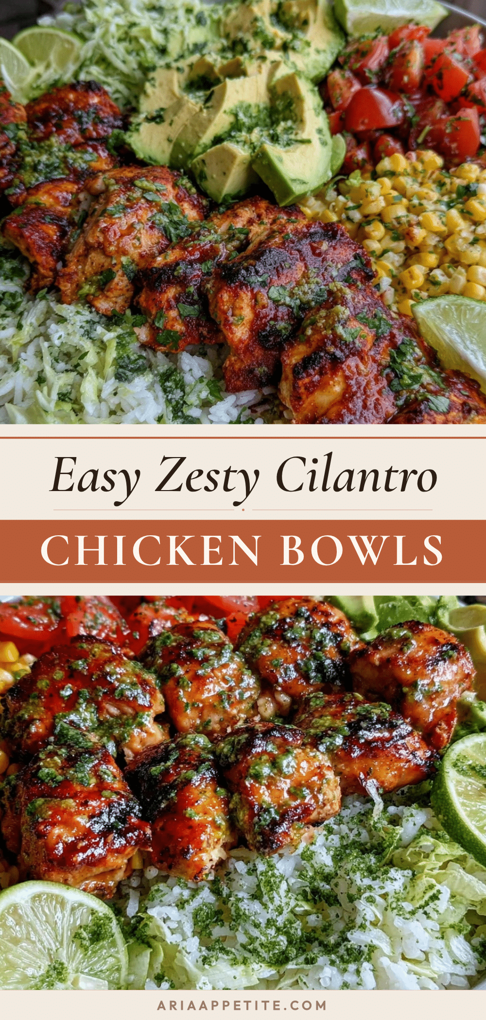 cilantro lime chicken burrito bowls recipe