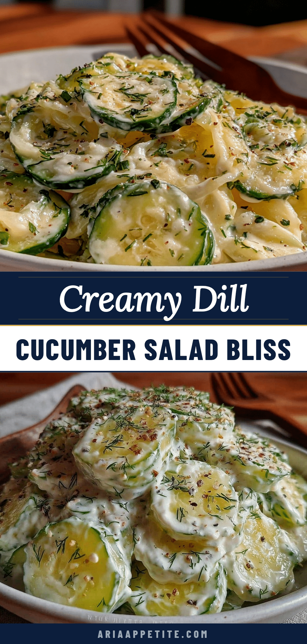 creamy cucumber salad recipe