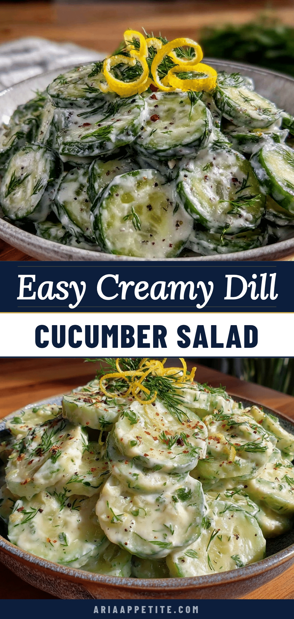 creamy dill cucumber salad recipe