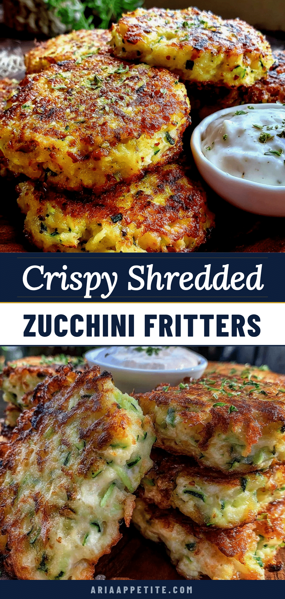 crispy shredded zucchini fritters recipe