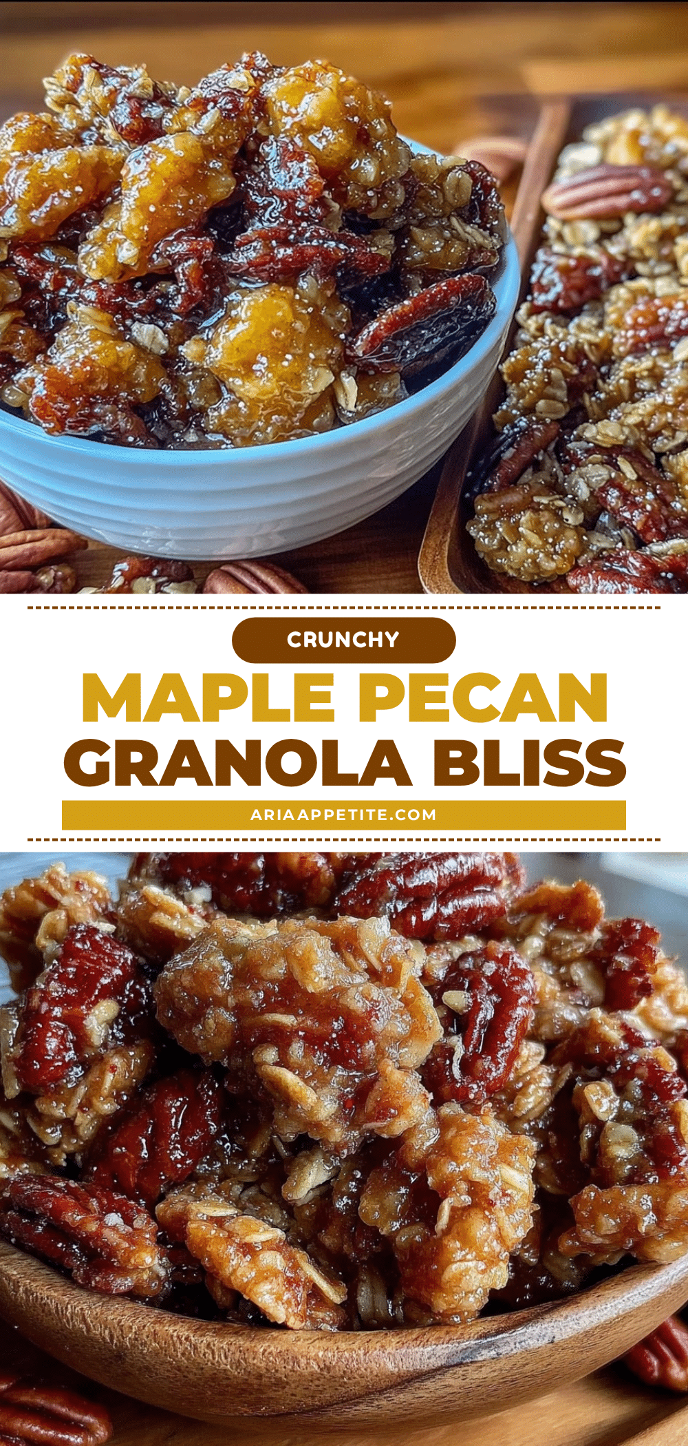 crunchy maple pecan granola recipe recipe