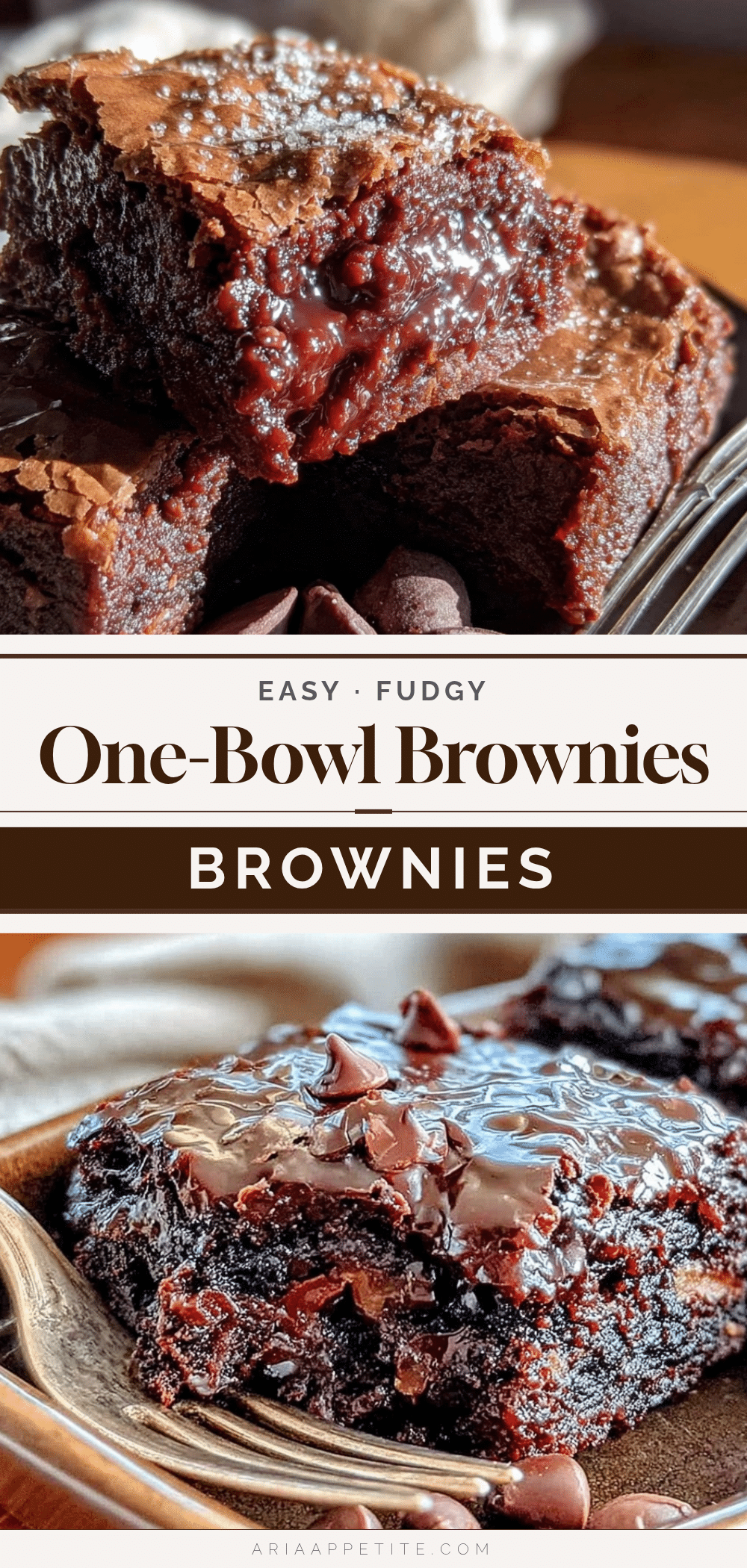 easy fudgy one-bowl brownies recipe