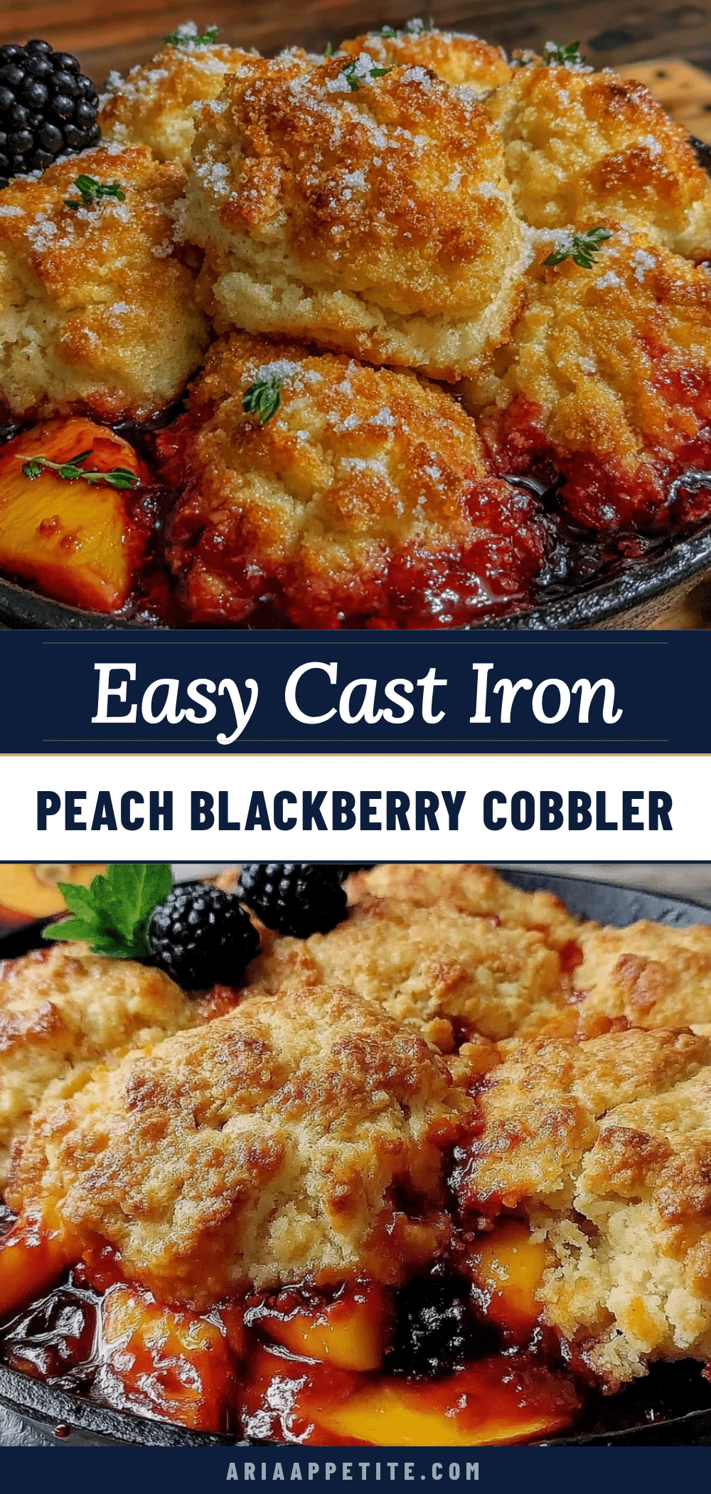 easy peach and blackberry cobbler recipe recipe
