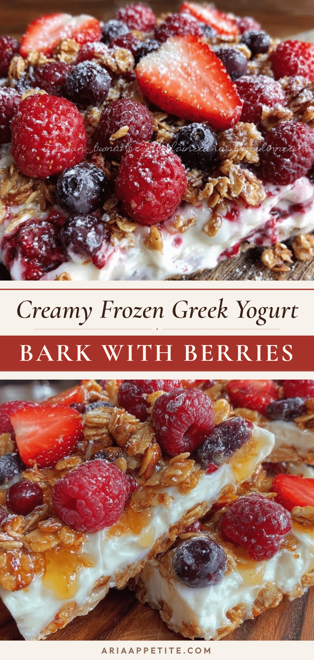 fresh frozen greek yogurt bark recipe