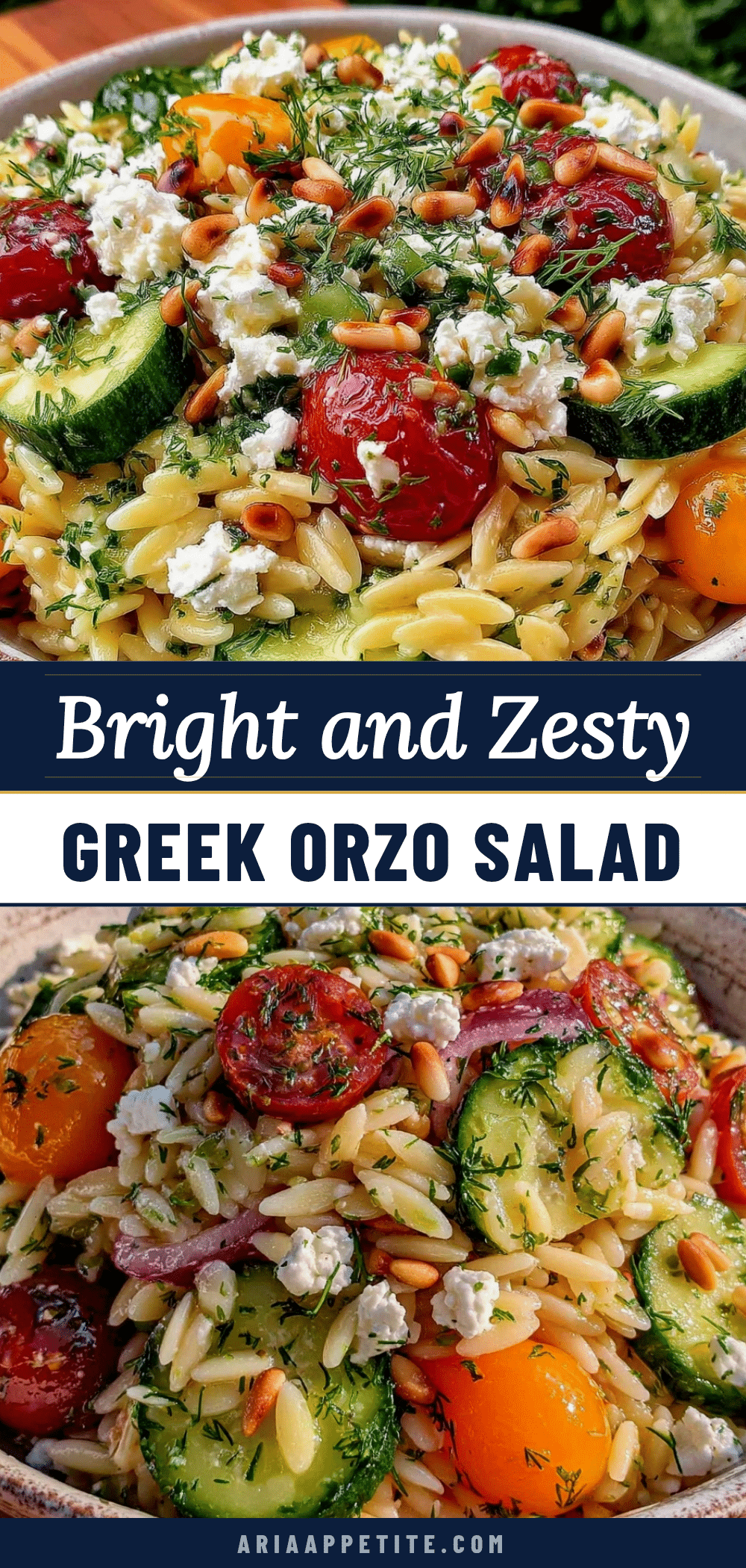 Fresh Greek Orzo Pasta Salad recipe