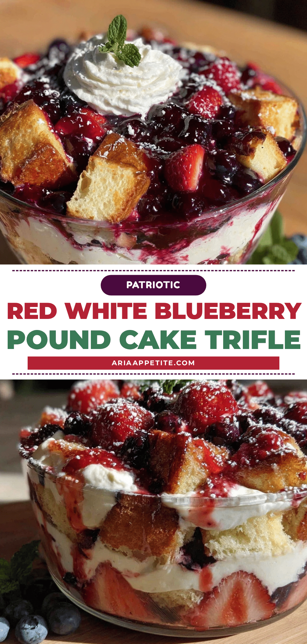 fresh red white blue berry trifle recipe
