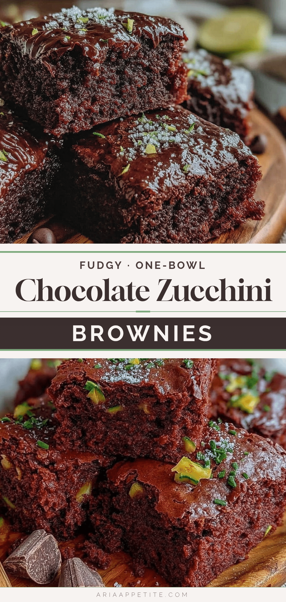 fudgy one-bowl chocolate zucchini brownies recipe