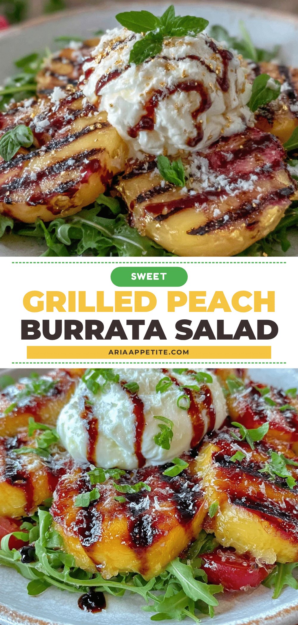 grilled peach and burrata salad recipe