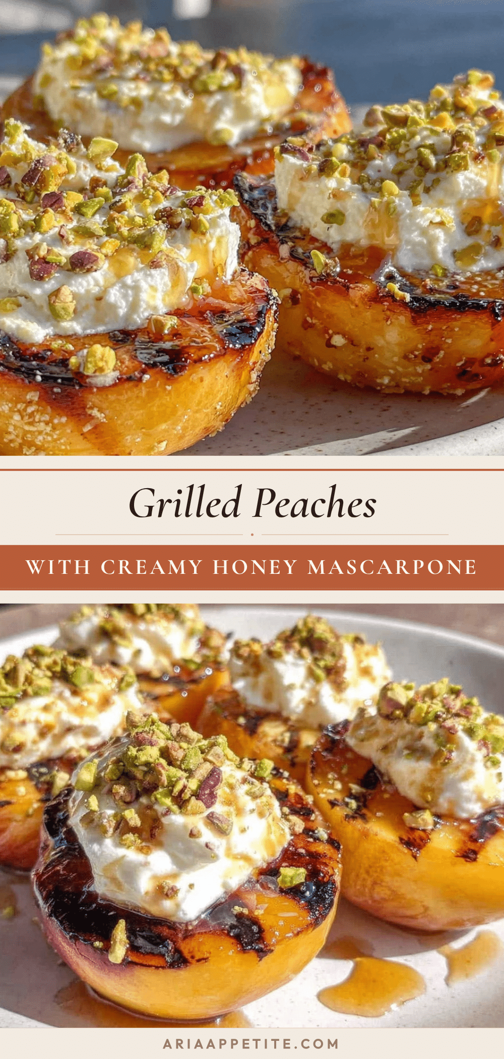 grilled peaches with honey mascarpone recipe