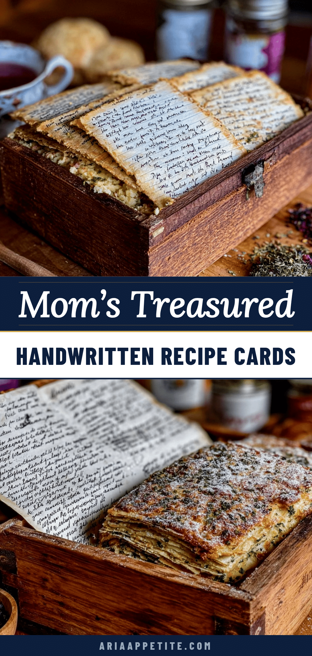 handwritten recipe cards recipe