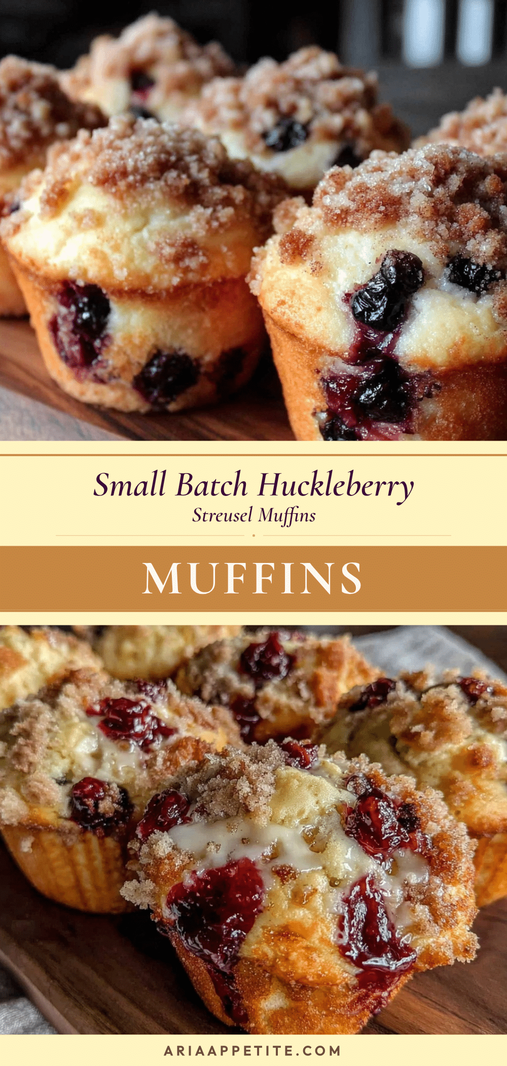 huckleberry streusel muffins recipe