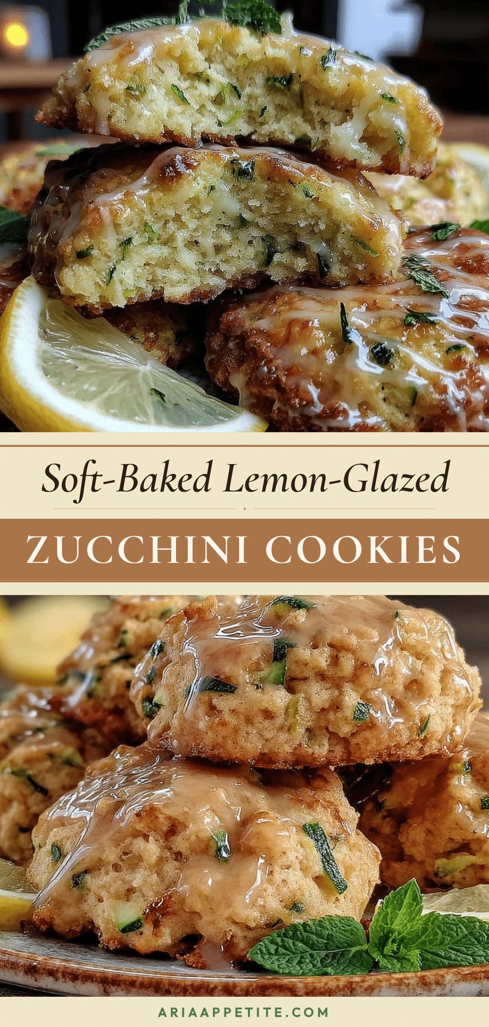 lemon-glazed zucchini cookies recipe