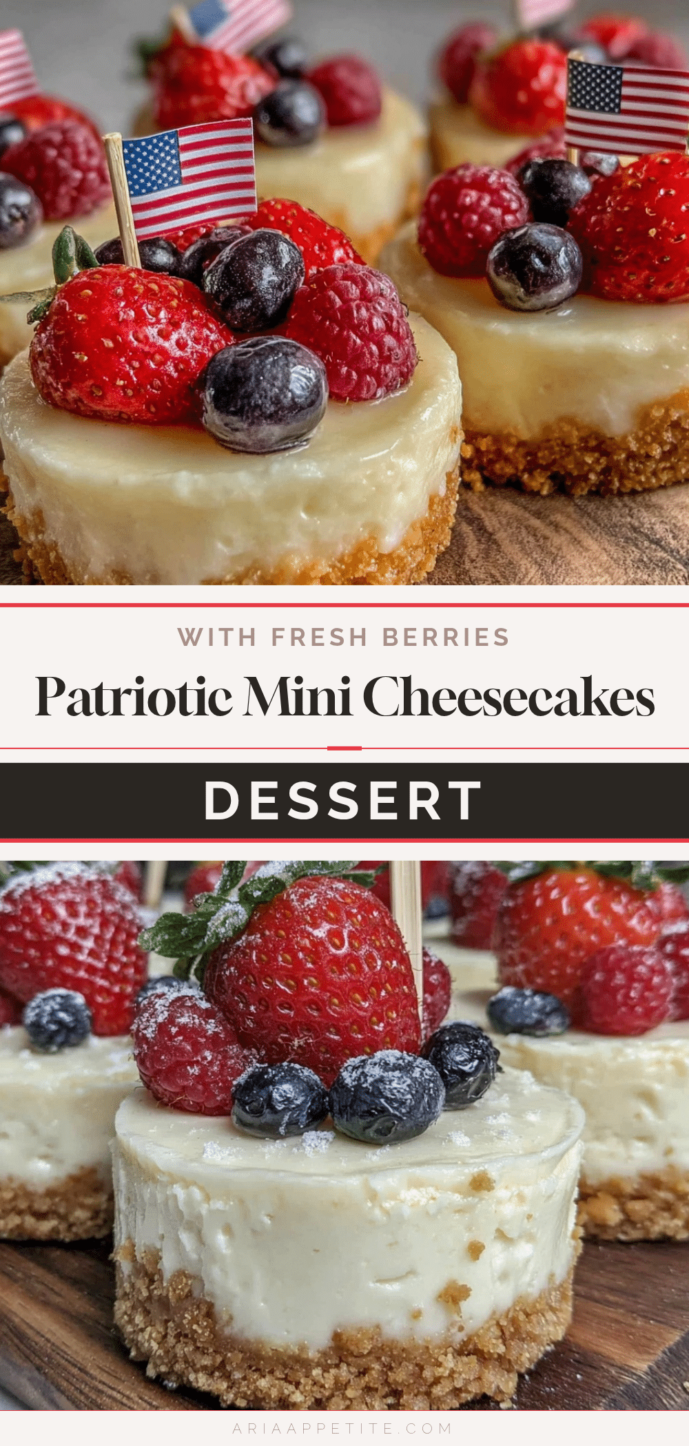 mini flag cheesecakes recipe