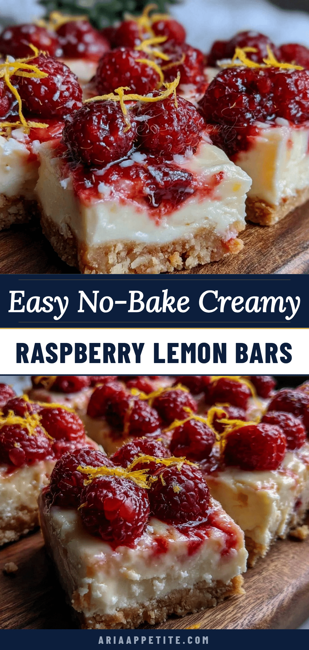 no bake raspberry lemon cheesecake bars recipe