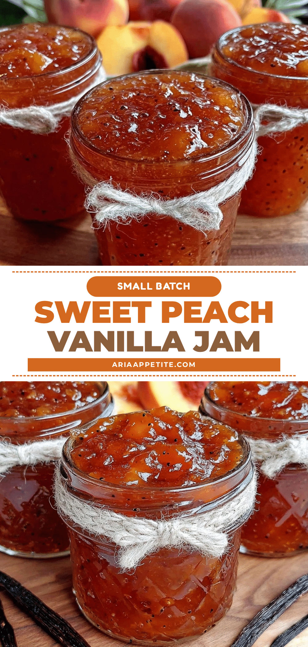 small batch peach jam with vanilla bean recipe