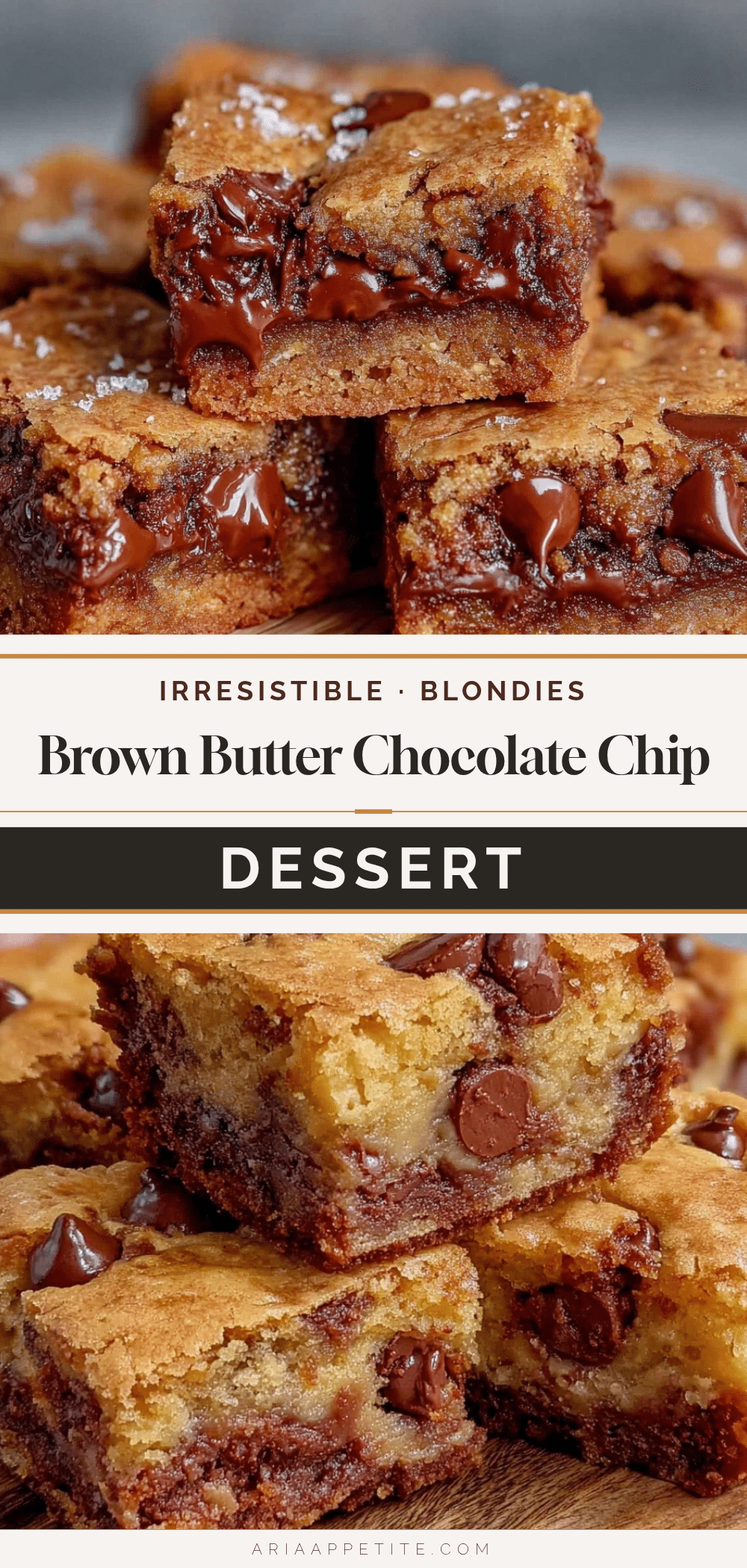 brown butter chocolate chip blondies recipe