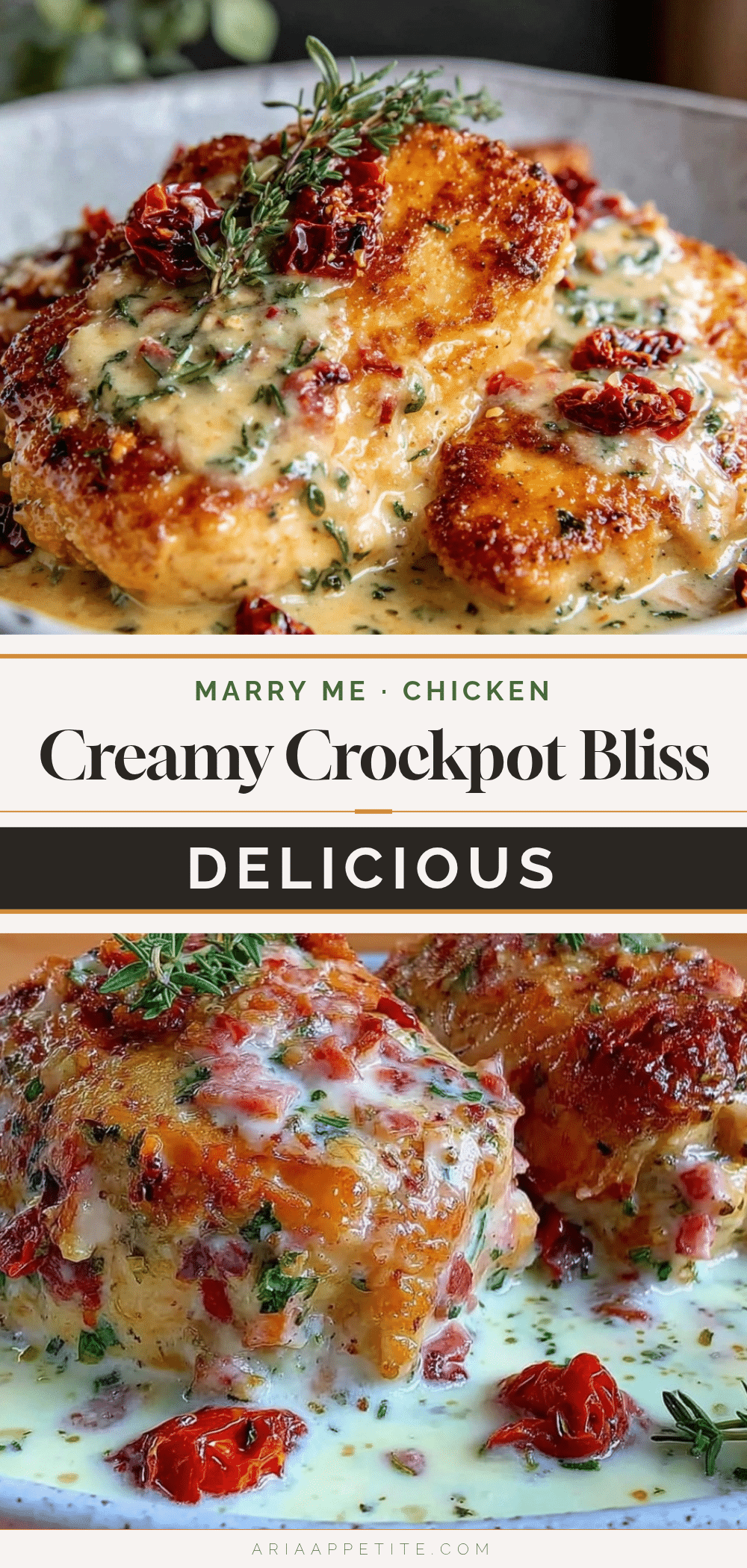 Creamy Crockpot Marry Me Chicken recipe