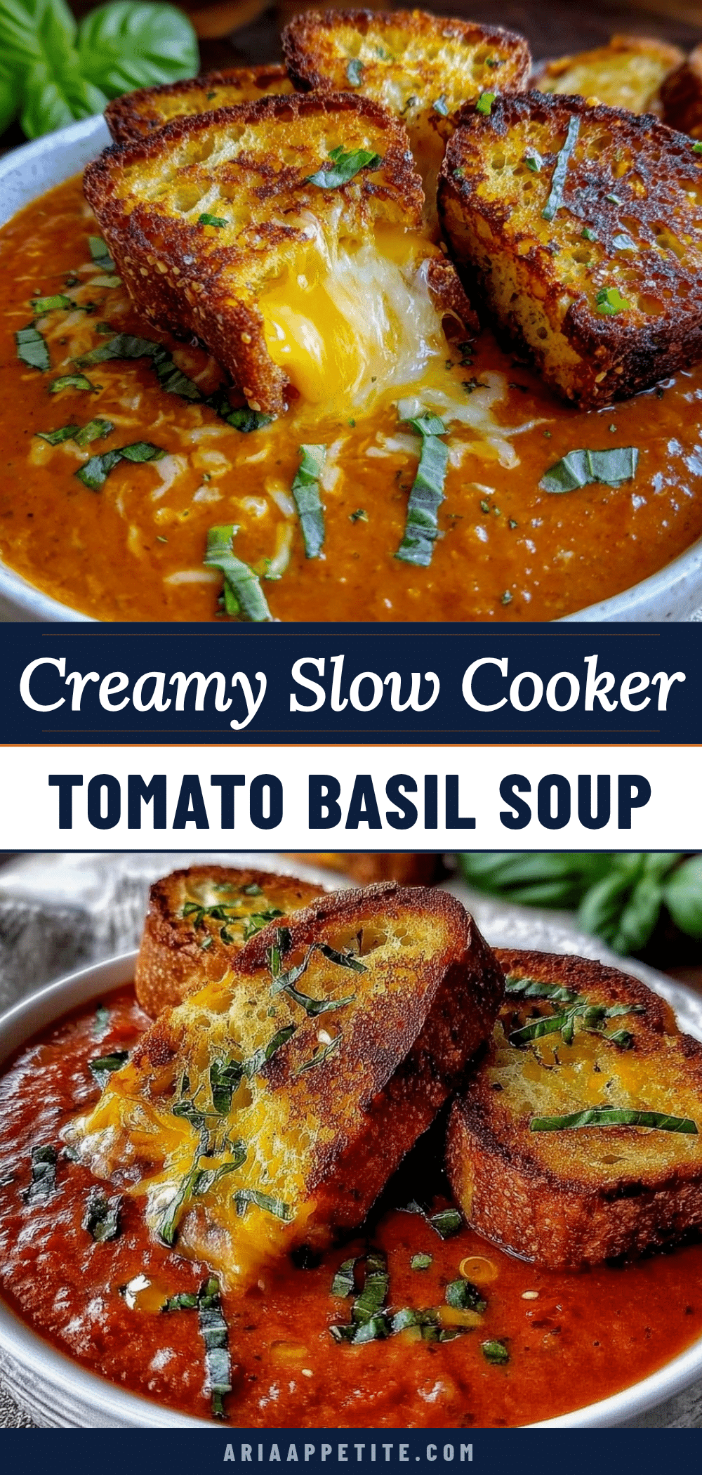 creamy slow cooker tomato basil soup recipe