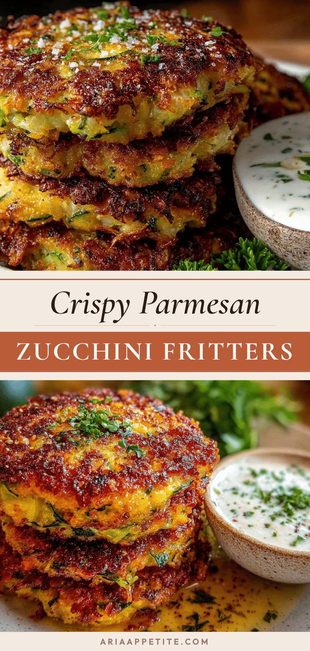 crispy parmesan zucchini fritters recipe