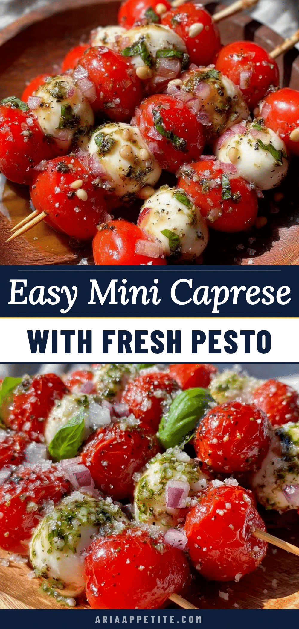 Easy Mini Caprese Skewers recipe