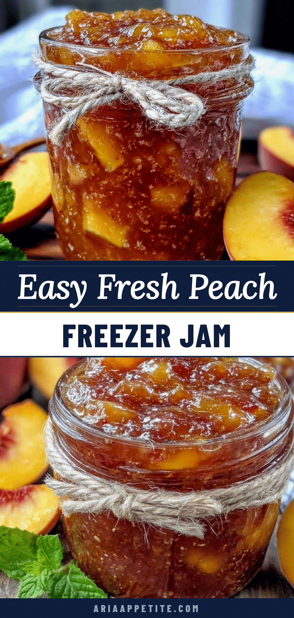 fresh peach freezer jam recipe