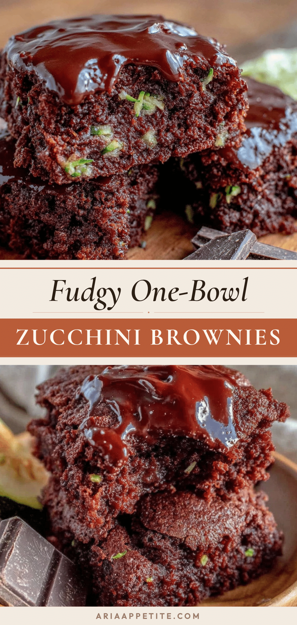 fudgy one-bowl zucchini brownies recipe