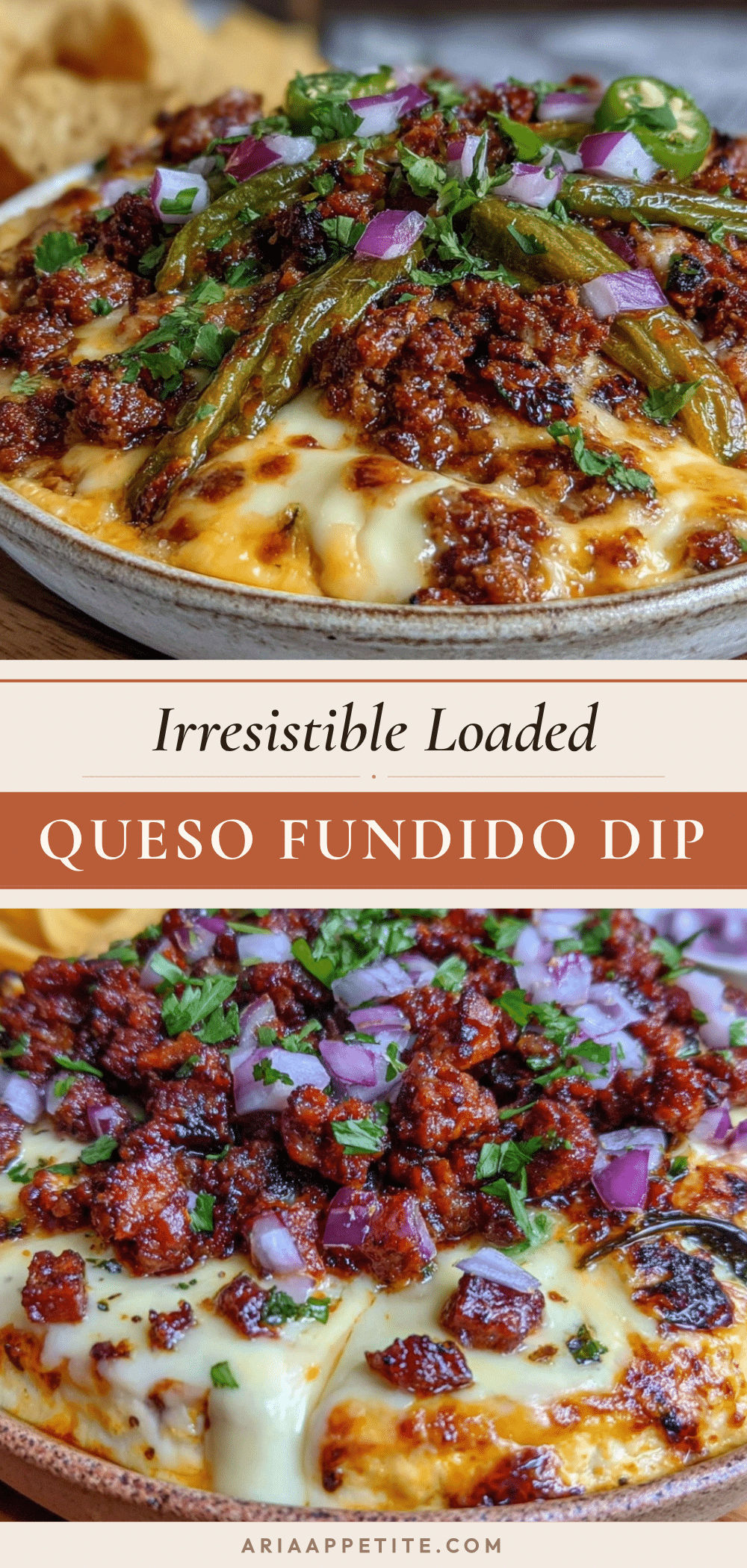 loaded queso fundido dip recipe