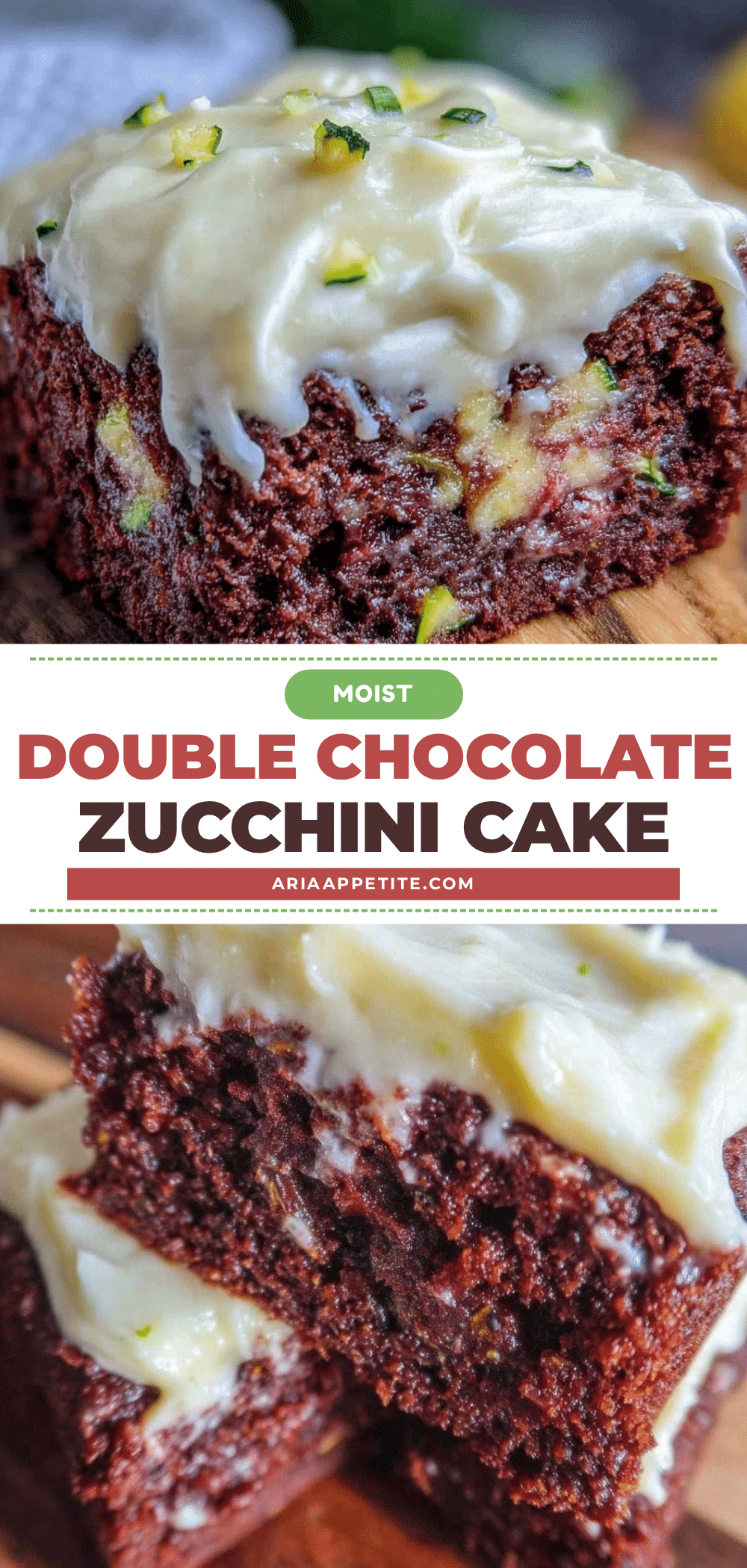 moist double chocolate zucchini cake recipe